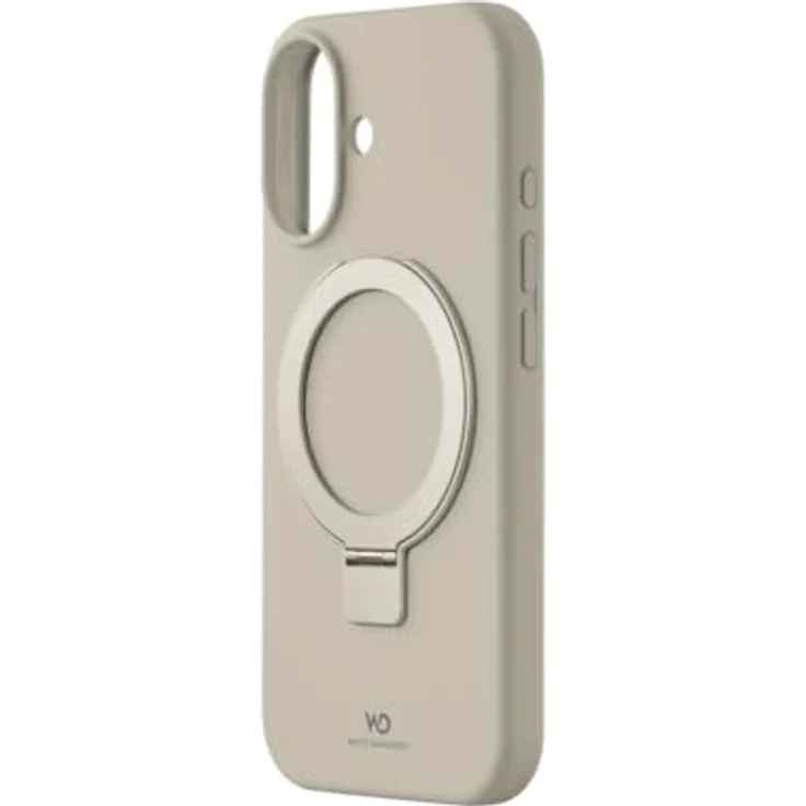 White Diamonds Mag Urban Stand Case für Apple iPhone 17, Silikon-Schutzhülle mit MagSafe, beige, rutschfester Griff und Ständerfunktion – Bild 3
