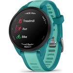 Garmin Forerunner 165 Music, Lauf-Smartwatch, buntes AMOLED-Display, Trainingsmetriken und Wiederherstellungseinblicke, Musik am Handgelenk, Türkis
