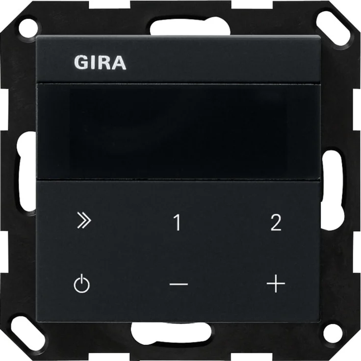 Gira 2320005 UP-Radio IP System 55 Schwarz, Internetradio