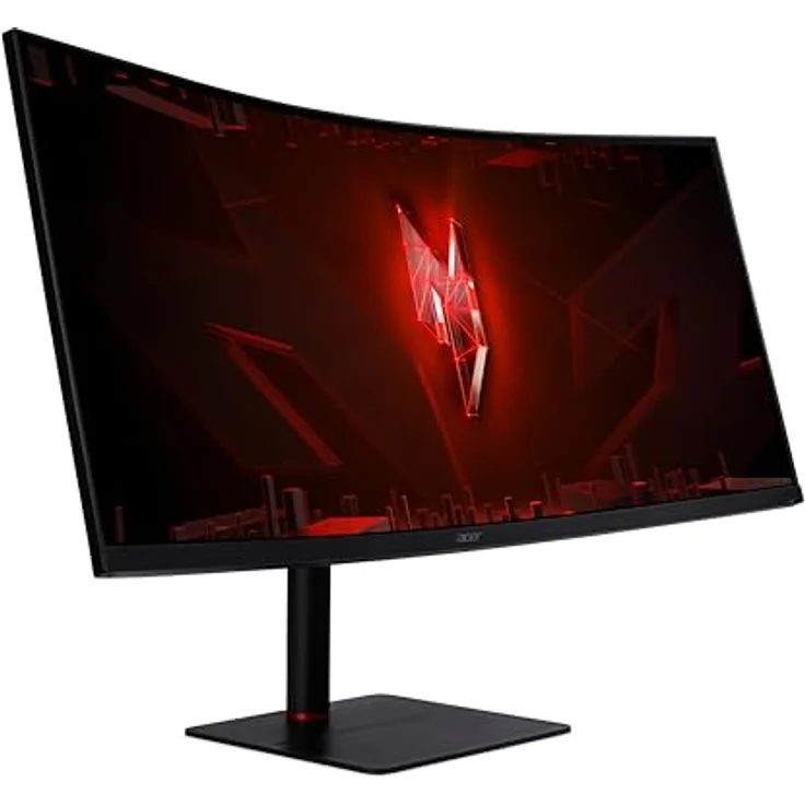 Acer Nitro XV345CURV3 Gaming Monitor 34 Zoll QHD, 180Hz DP/TypeC, 100Hz HDMI, Curved, FreeSync Premium, Schwarz – Bild 1
