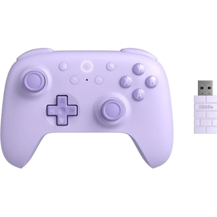 8bitdo Ultimate 2C Wireless Gaming Controller, kompatibel mit Android und PC, violett, verbesserte Haptik und Reaktionsfähigkeit, anpassbare Tastenbelegung, latenzarm – Bild 1