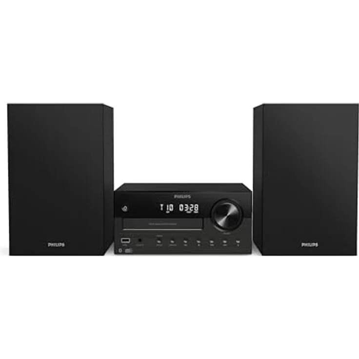 Philips TAM4505M2/12 Mikrosystem Hi-Fi 80W, Bluetooth, DAB+, CD, USB, Schwarz/Dunkelgrau – Bild 5