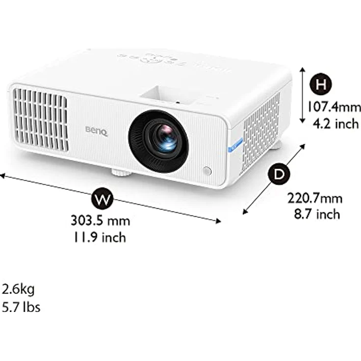 BenQ LH550 DLP Projektor, 1920x1080 FHD, 2600 ANSI lm, Beamer, Weiss, lange Lebensdauer bis 30.000 Stunden – Bild 4