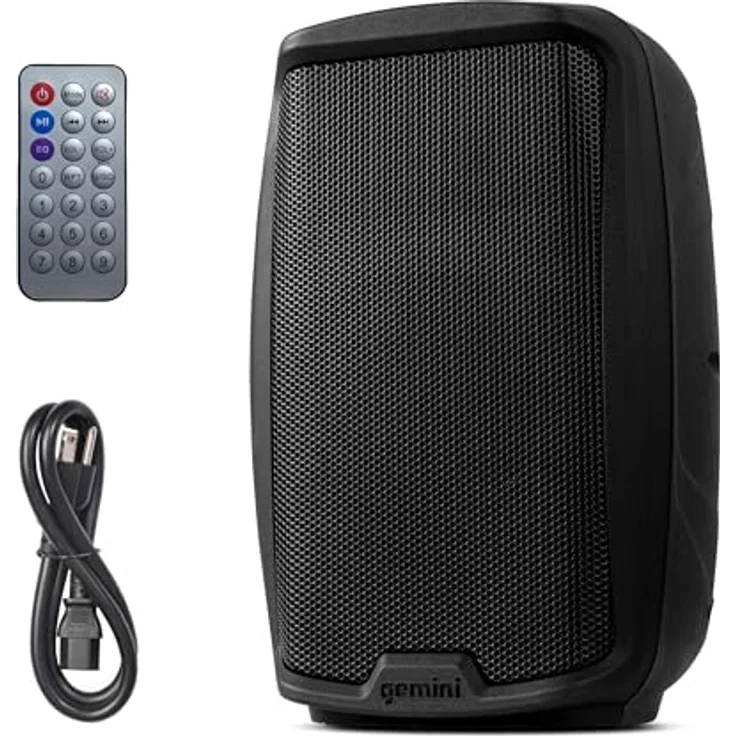 Native Gemini AS-2112BT, Bluetooth Lautsprecher mit 12-Zoll-Tieftöner, Netzbetrieb, robustes Gehäuse, Schwarz – Bild 1
