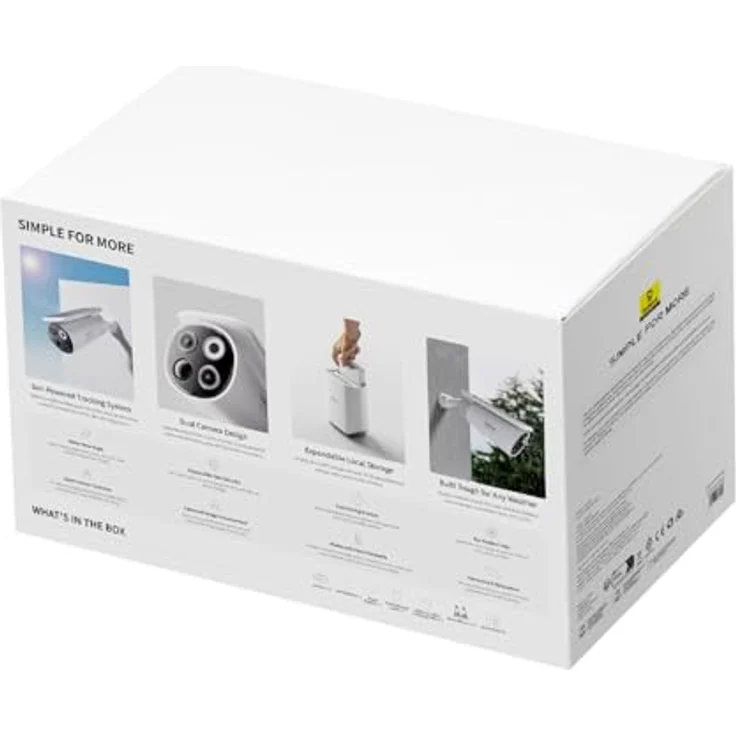 Baseus S1 Pro Videoüberwachungsset, Kabellos, 3K Auflösung, IP67, Solarpanel mit Nachführsystem, HomeStation H1 + 2 Kameras – Bild 5