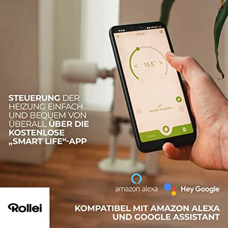 Rollei 45001 Heizkörperthermostat, weiß (Erweiterung) – Bild 3
