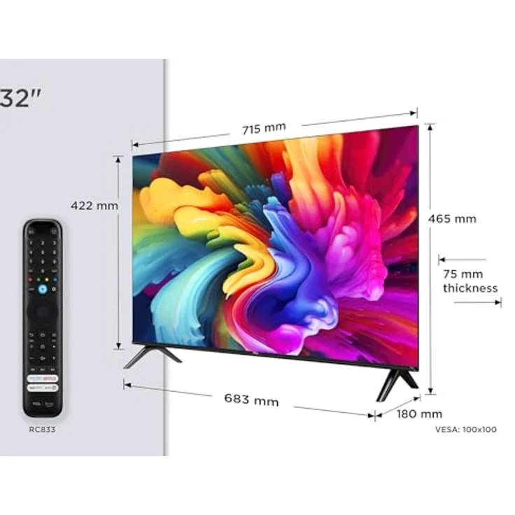 TCL 32SF560, 32 Zoll QLED Fire TV Smart TV mit Full HD, HDR10, Alexa und Triple Tuner – Bild 2