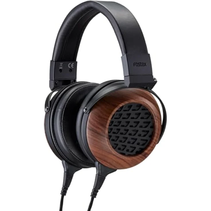 Fostex TH808, Premium Kopfhörer mit 50mm Treibern, Frequenzbereich 5 Hz - 45 kHz, Holz/Schwarz – Bild 1