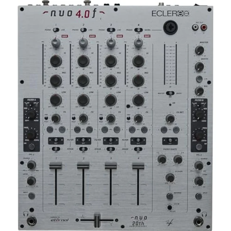 Ecler NUO 4.0 F, Analog DJ-Controller mit präzisen Potentiometern und flexibler Kurvencharakteristik – Bild 1