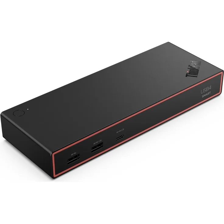 Lenovo Thinkpad USB 4 Smart Dock 100W, Dockingstation mit neuester USB4-Technologie und universeller Betriebssystem-Kompatibilität