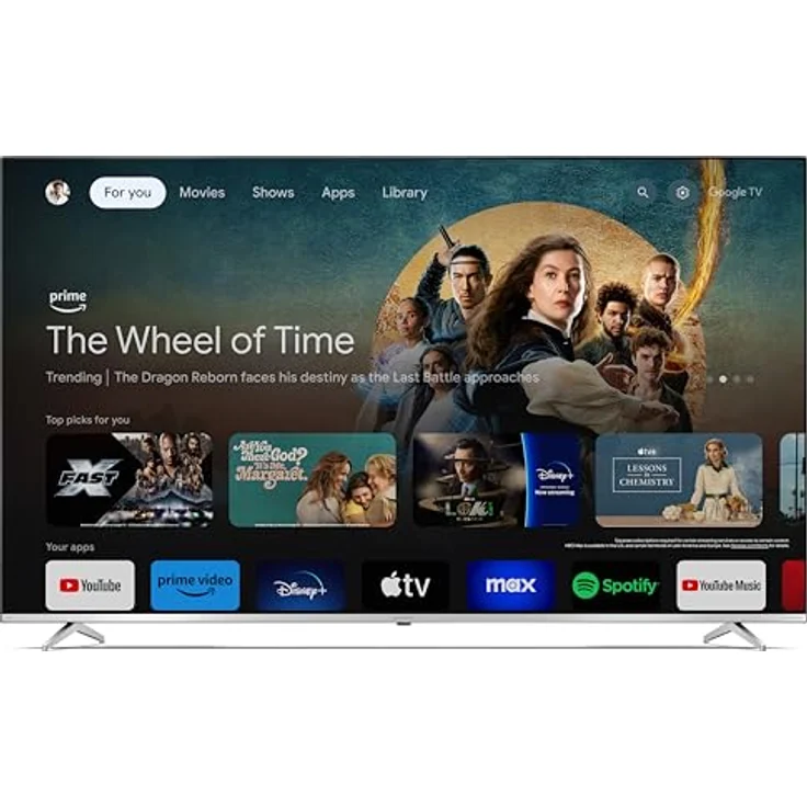 Sharp 70GP6260E Quantum Dot Google TV 177 cm (70 Zoll) 4K Ultra HD QLED Google TV (Dolby Atmos, Dolby Vision, HDMI 2.1 mit eARC) – Bild 2