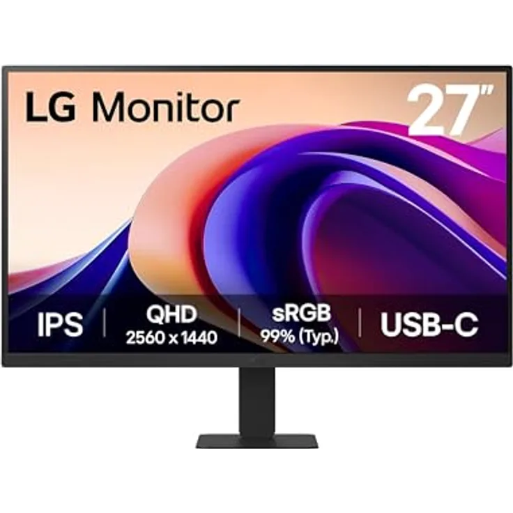 LG Electronics 27 Zoll QHD Wide Super Resolution Monitor, 100Hz, HDR10, 99% sRGB, 27U631A-B.AEUQ - Schwarz