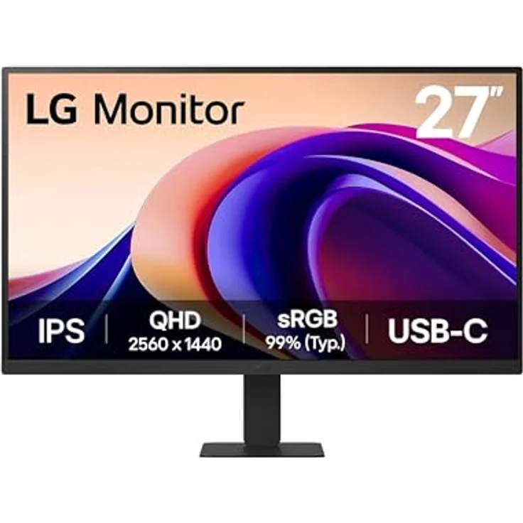 LG Electronics 27 Zoll QHD Wide Super Resolution Monitor, 100Hz, HDR10, 99% sRGB, 27U631A-B.AEUQ - Schwarz – Bild 1