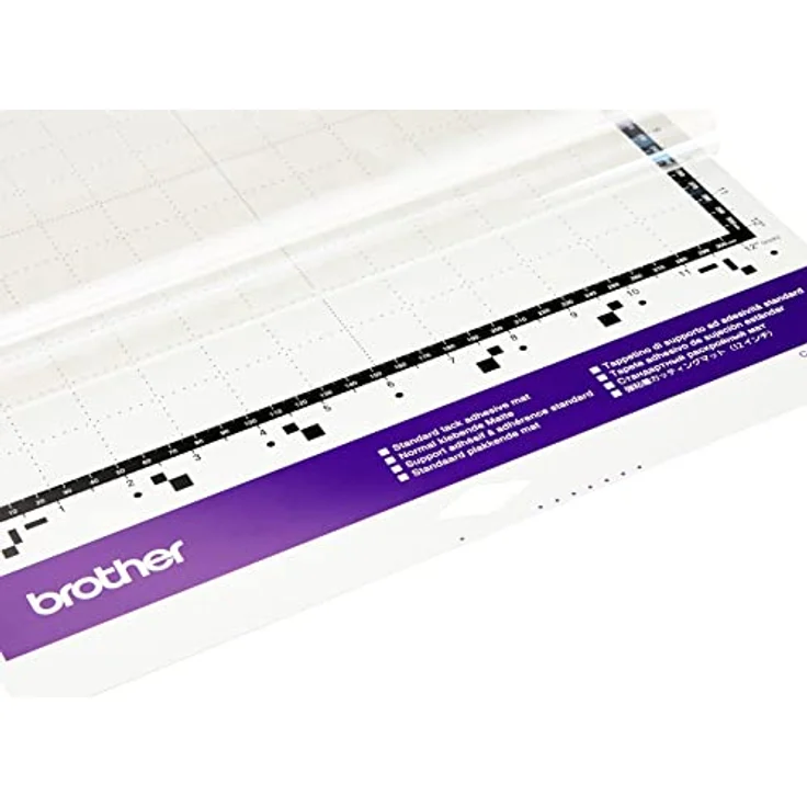 Brother CADXMATSTD12 Schneidematte für Schneideplotter, normal klebend, 305 x 305 mm (12 x 12 Zoll) für 0,3 - 1,5 mm dickes Material, grau – Bild 2