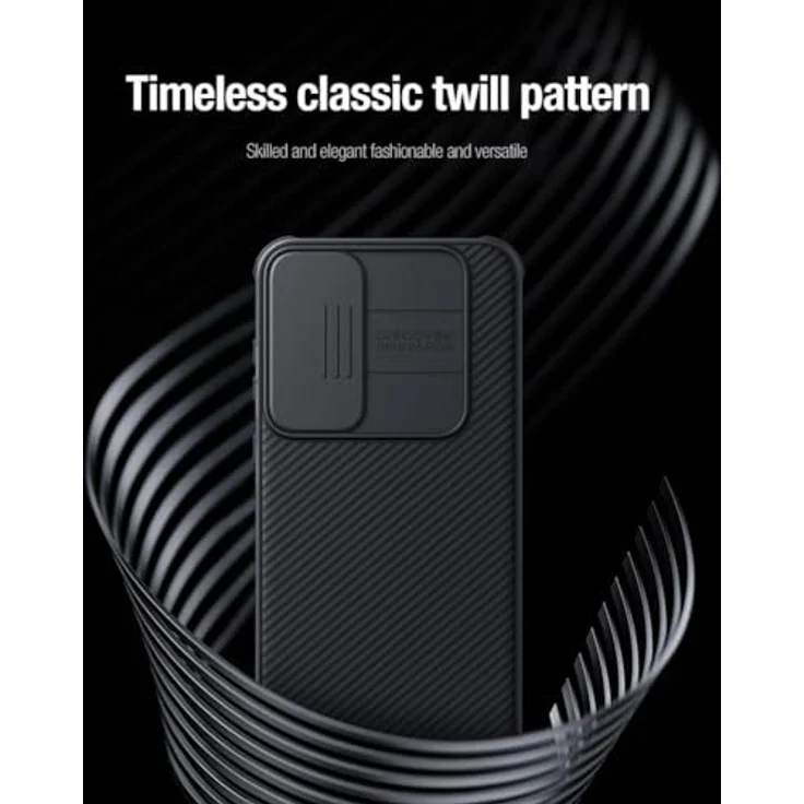 Nillkin CamShield Hülle für Samsung Galaxy A55 5G - Back Cover mit Kamera Slider - Extra Camera Protection - Schwarz – Bild 5