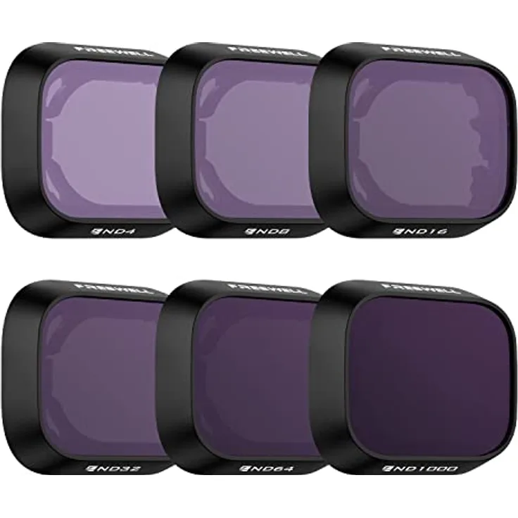 Freewell All Day – 6er Pack ND4, ND8, ND16, ND32, ND64, ND1000 Filter Kompatibel mit Mini 3 Pro/Mini 3