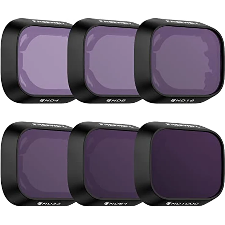 Freewell All Day – 6er Pack ND4, ND8, ND16, ND32, ND64, ND1000 Filter Kompatibel mit Mini 3 Pro/Mini 3 – Bild 1
