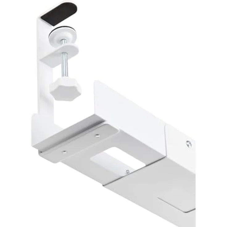 Startech.com Kabelkanal, unter Tisch montierbar, Weiß, 120 cm Länge, Kabelmanagementfach – Bild 6