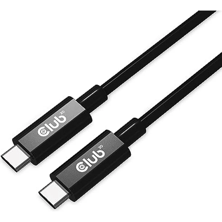 Club 3D CAC-1578 USB4 Gen3x2 Type-C Bi-Direktional Kabel 8K60Hz 40Gbps PD 240W(48V/5A) EPR St/St 2m – Bild 1