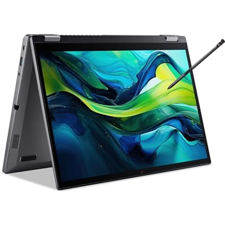 Acer Aspire Spin 14 (ASP14-51MTN-78QB) Convertible Notebook | 14" WUXGA Touch-Display | Intel Core 7 150U | 16 GB RAM | 1 TB SSD | Windows 11 | QWERTZ Tastatur | grau – Bild 4