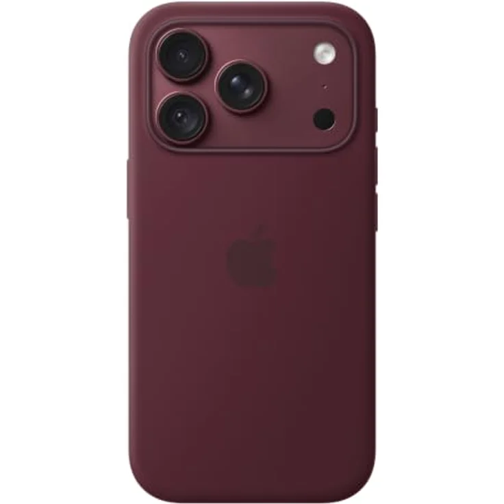Apple Silicone Case für iPhone 18 Pro, Burgunder, MagSafe kompatibel, optimaler Kratz- und Fallschutz – Bild 1