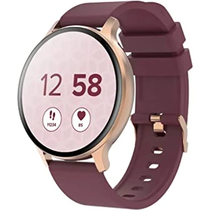 CANYON Smartwatch Badian SW-68 rosé-Gold/red 45mm DE – Bild 3