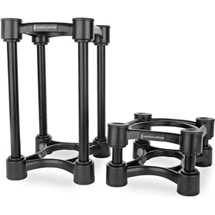 IsoAcoustics Iso-Serie mit Lautsprecherstativen, schwingungsdämpfend, mit einstellbarer Höhe und Neigung: Iso-130 (13 x 15,2 cm) Paar