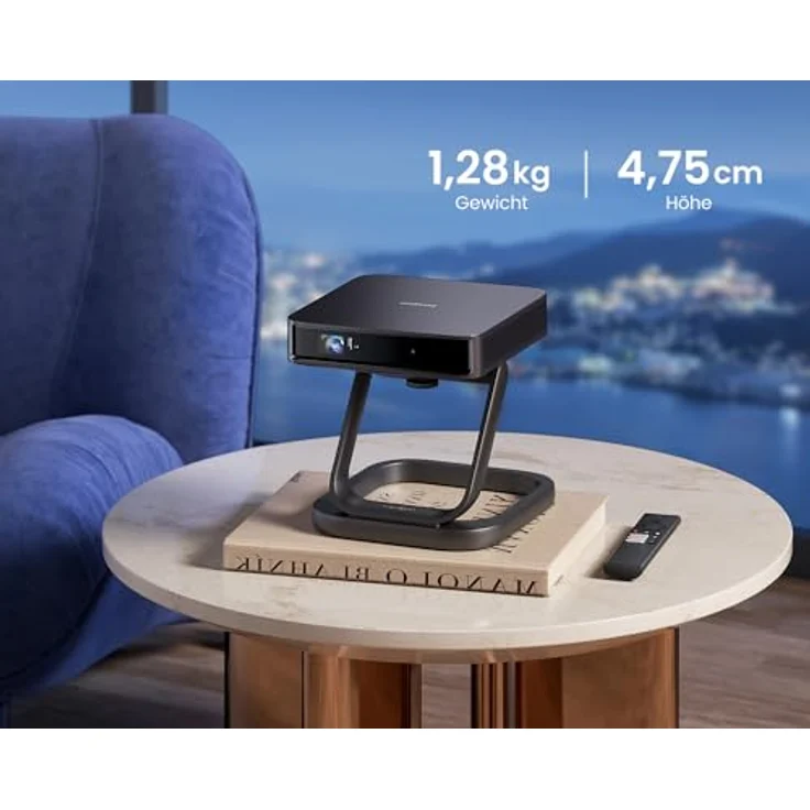 Dangbei Atom Mini Beamer,ALPD-Projektor 1200 ISO Lumen, Google-Assistant-Sprachsteuerung, 1080p, HDR10, HLG, Dolby Audio, nur 1,28 kg, Autofokus, Trapezkorrektur – Bild 4