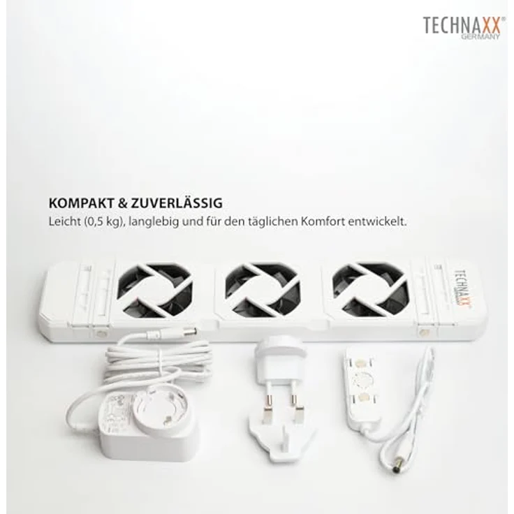 Technaxx TX-302, Heizkörperventilator zur Optimierung der Wärmeverteilung, weiss, mit Temperatursensor und leisen Betrieb – Bild 9