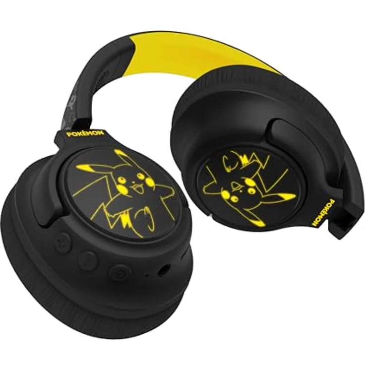 OTL Technologies Kabellose Kopfhörer Pokemon Pikachu, faltbar mit LED-Licht, Bluetooth 5.3, 50 Stunden Akkulaufzeit, für Kinder ab 8 Jahren – Bild 3