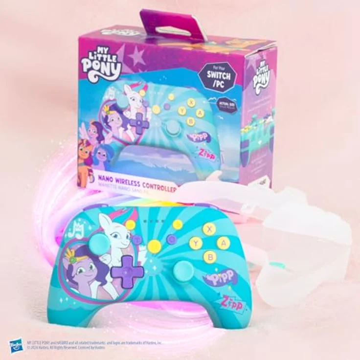 FREAKS & GEEKS 299356 MY LITTLE PONY Controller, Türkis, Wireless Nano Gamepad für Nintendo Switch und PC – Bild 6