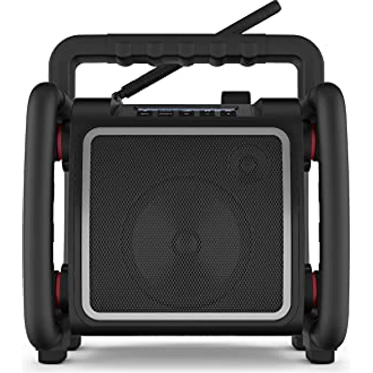 PerfectPro Baustellenradio NETBOX, WiFi internetradio, DAB+ und UKW-Empfang, Bluetooth, AUX und USB-Eingang, Inklusive Ladegerät, IP64, NBX2 – Bild 3