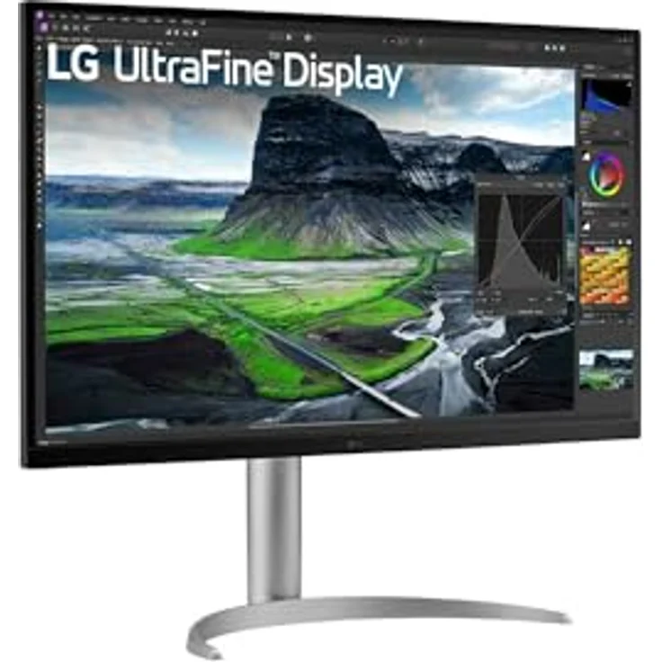 LG Ultrafine™ 32UQ850V-W.AEU PC-Monitor 4K 32" – IPS-Panel UHD-Auflösung, 5 ms GtG 60 Hz, Display HDRTM 400, DCI-P3 98%, AMD FreeSync, neigbar, höhenverstellbar, Porträtmodus - Schwarz – Bild 1