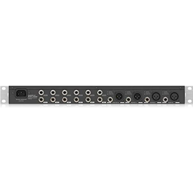 Behringer HA6000, 6-Kanal Kopfhörerverstärker mit 2-Band-EQ und bis zu 12 Kopfhöreranschlüssen, Schwarz – Bild 4