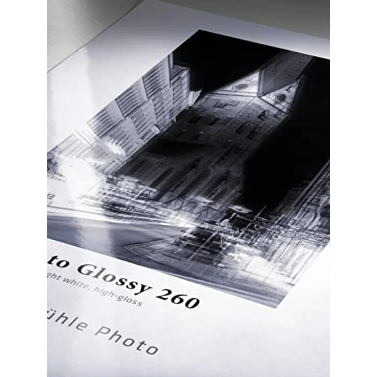 Hahnemühle 10641923 Photo Glossy Papier, 260 g/m², DIN A2, 420 x 594 mm, hellweiß - 25 Blatt Packung – Bild 1