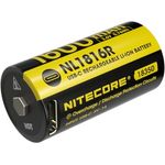 Nitecore Li-Ion NL1816R 18350 Akku, 3,6V 1600mAh mit USB-C-Ladeanschluss und Sicherheitsfunktionen