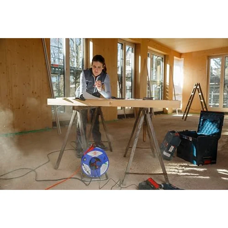 Brennenstuhl Garant IP44 Kabeltrommel 40m AT-N05V3V3-F 3G1,5, Wandmontage, 12.26 pounds – Bild 5