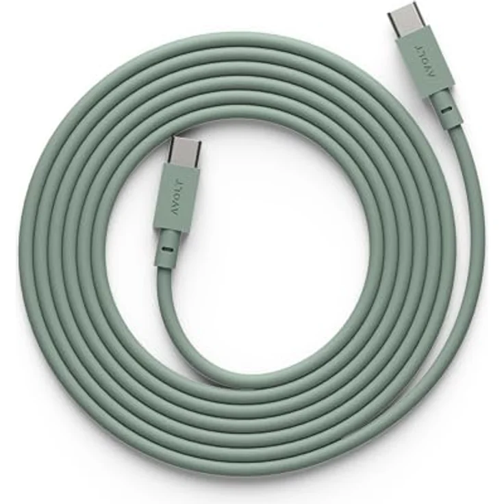 Avolt USB-C zu USB-C Kabel - Die stilvolle und schnelle Ladelösung für Ihr iPhone, iPad oder jedes USB-C-fähige Gerät (Grun) – Bild 1