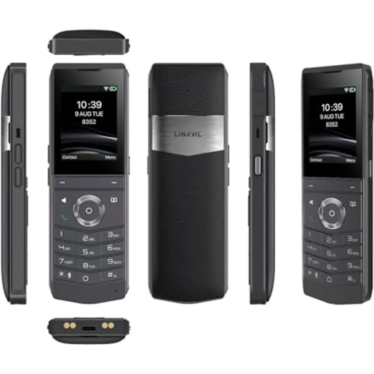 Fanvil W611W V2, Tragbares VoIP-WiFi-Telefon mit Anrufbeantworter, wasserdicht, Dualband 5G/LTE, Telefonbuch, CLIP – Bild 2