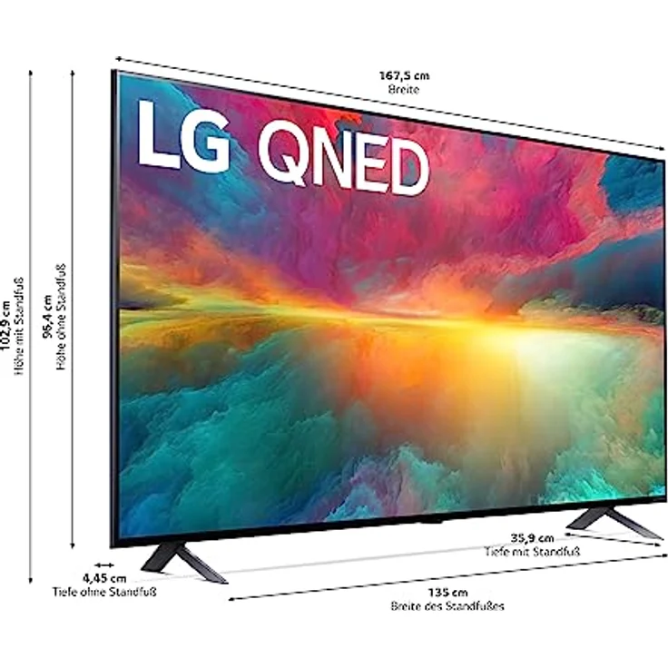 LG 75QNED756RA 190 cm (75 Zoll) 4K QNED MiniLED TV (Active HDR, 60 Hz, Smart TV) [Modelljahr 2023] – Bild 2