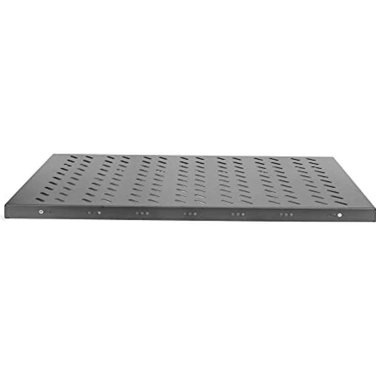 DIGITUS Professional DN-19 TRAY1-1000-ECB - Fachboden mit variabler Tiefe zum Festeinbau in 19" Schränke - Traglast 50 kg - ab 1000 mm Schranktiefe - 1HE - Farbe schwarz – Bild 3