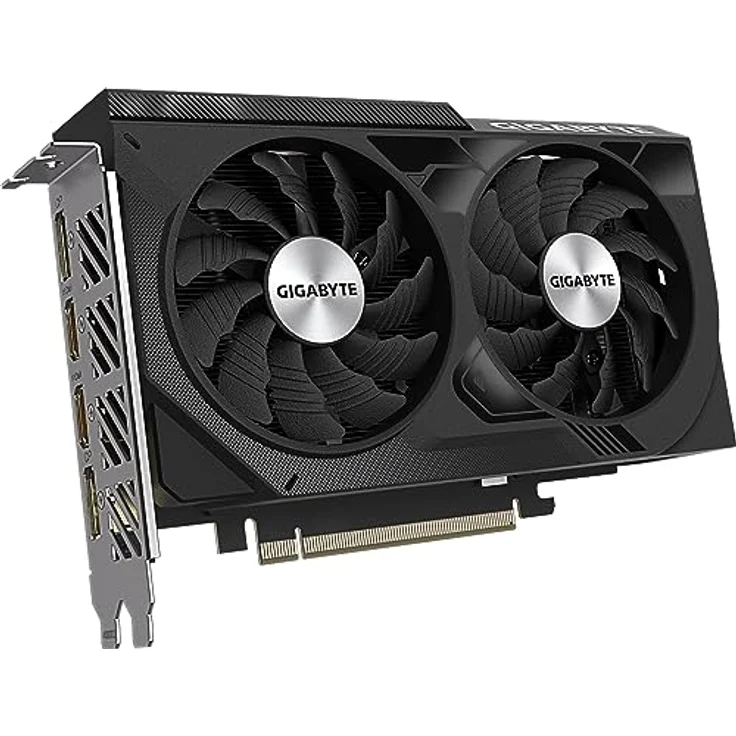 Gigabyte NVIDIA GeForce RTX 4060 WINDFORCE OC Graphics Card - 8GB GDDR6, 128-bit, PCI-E 4.0, 2475MHz Core Clock, 2x DP 1.4, 2x HDMI 2.1a, NVIDIA DLSS 3 - GV-N4060WF2OC-8GD – Bild 2