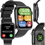 FOREVER Smartwatch IGo Watch 3 Schwarz – 1.83 Zoll Fitness Tracker mit Telefonfunktion und Gesundheitsmanagement, IP67 Wasserdicht