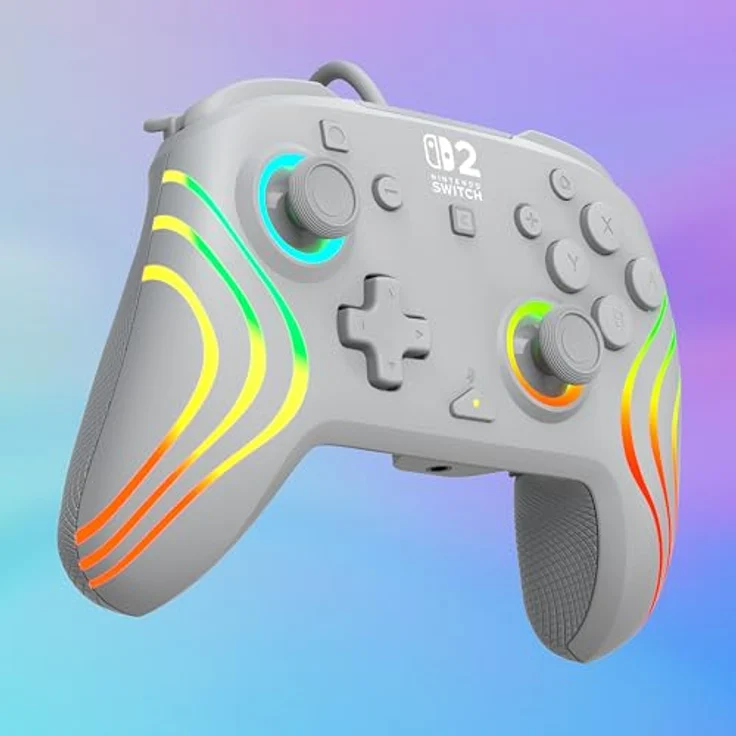 Turtle Beach Afterglow Wave Grau Kabelgebundener RGB-Gaming-Controller für Nintendo Switch 2, mit anpassbaren RGB-Zonen, 3,5-mm-Headset-Anschluss und programmierbaren Tasten – Bild 9