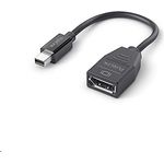 PureLink mini DisplayPort auf DisplayPort Adapter, 4K Ultra HD 60Hz, 21,6GB/s Bandbreite, vergoldete Steckkontakte, schwarz