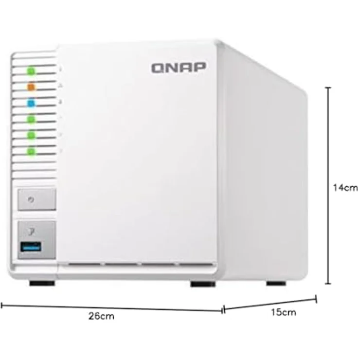 QNAP TS-328 Desktop NAS Gehäuse mit 2 GB DDR4 RAM, Powerful 3-Bay Storage Server – Bild 10