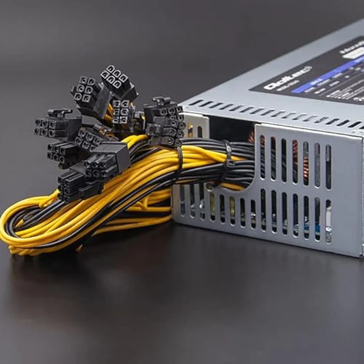 Qoltec 50349 PCI-E 1800W Power Supply 80 Plus Platinum Game Miner - Hochwertiges Netzteil für Gaming Miner, 80 Plus Platinum, langlebig, robust - Qoltec – Bild 2