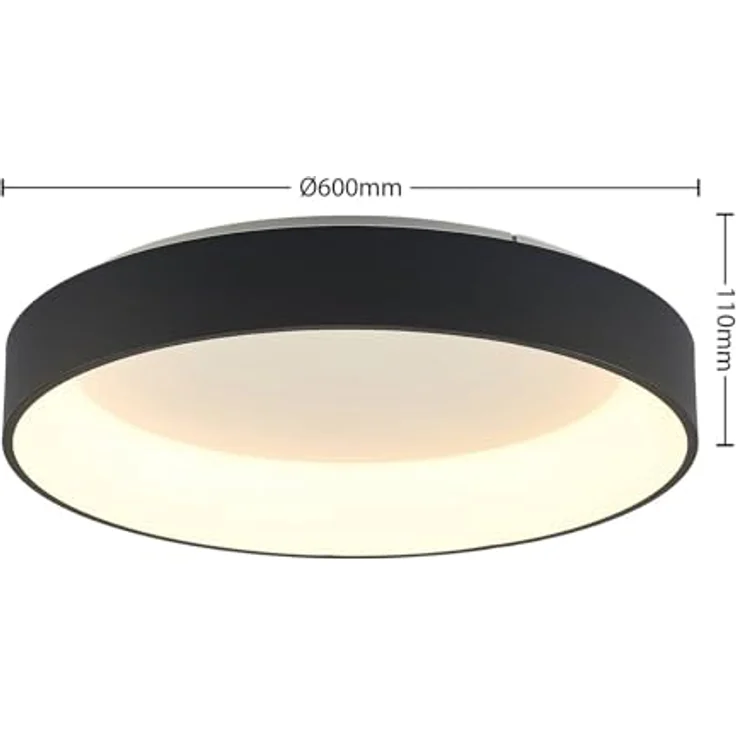 Arcchio LED Deckenleuchte 'Aleksi' (Modern) in Schwarz aus Metall für Küche - Energiesparende Lampe mit hochwertigen Leuchtmitteln - Preisvergleich – Bild 4