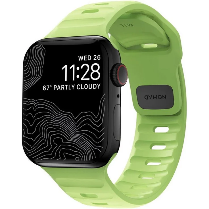 Nomad Smartwatch-Armband Nomad Sport Band Armband für Watch 38/40/41mm - Glow (Grün) - Leuchtendes Neonfarbenes Sportband – Bild 1