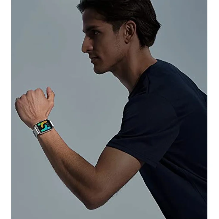 Haylou RS4 Plus Smartwatch Unisex, Einheitsgröße, Metallgehäuse, Silikonarmband, Silver – Bild 5